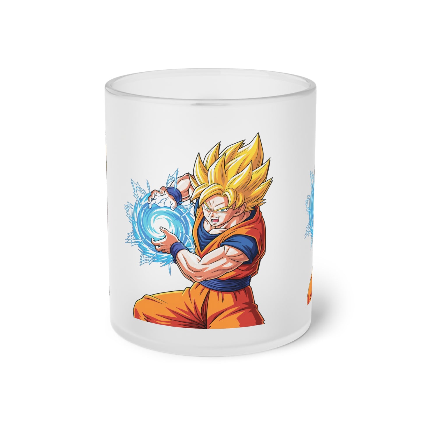 Milchglas-Tasse — Anime Super-Saiyajin Energiestrahl Kaffeetasse