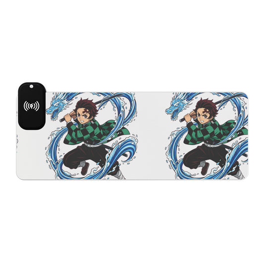 LED Kabellos-Lademauspad — Anime Wasserkämpfer Design