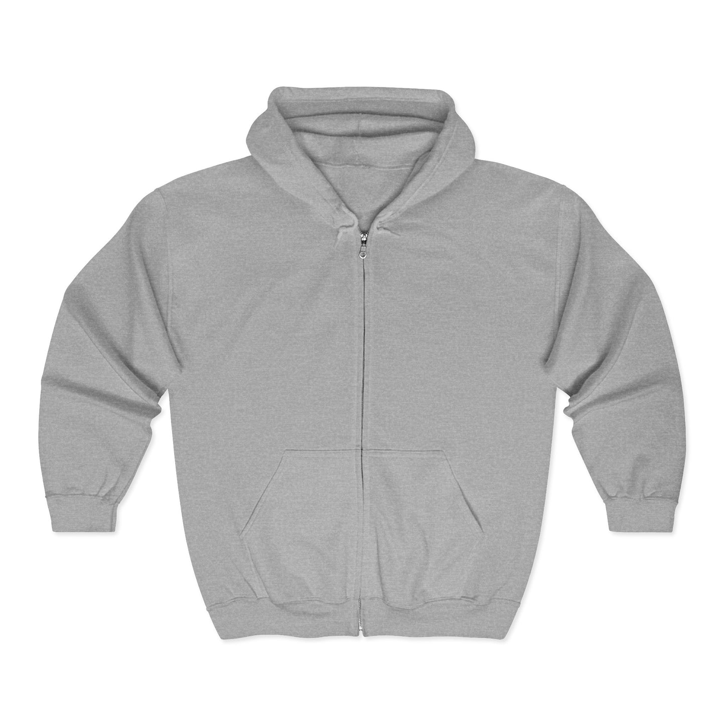 Fuchs-Grafik Zip-Hoodie — Süßer sitzender Fuchs Rückendruck