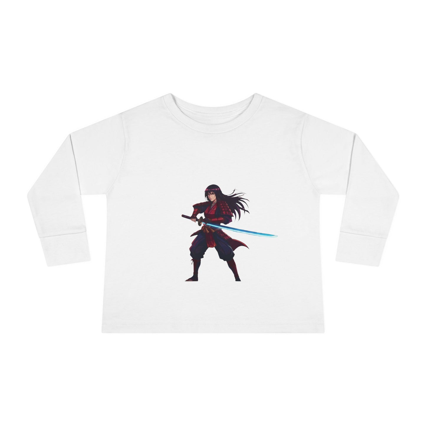 WYZ Ninja Kleinkind Langarmshirt — Samurai-Schwert Grafik