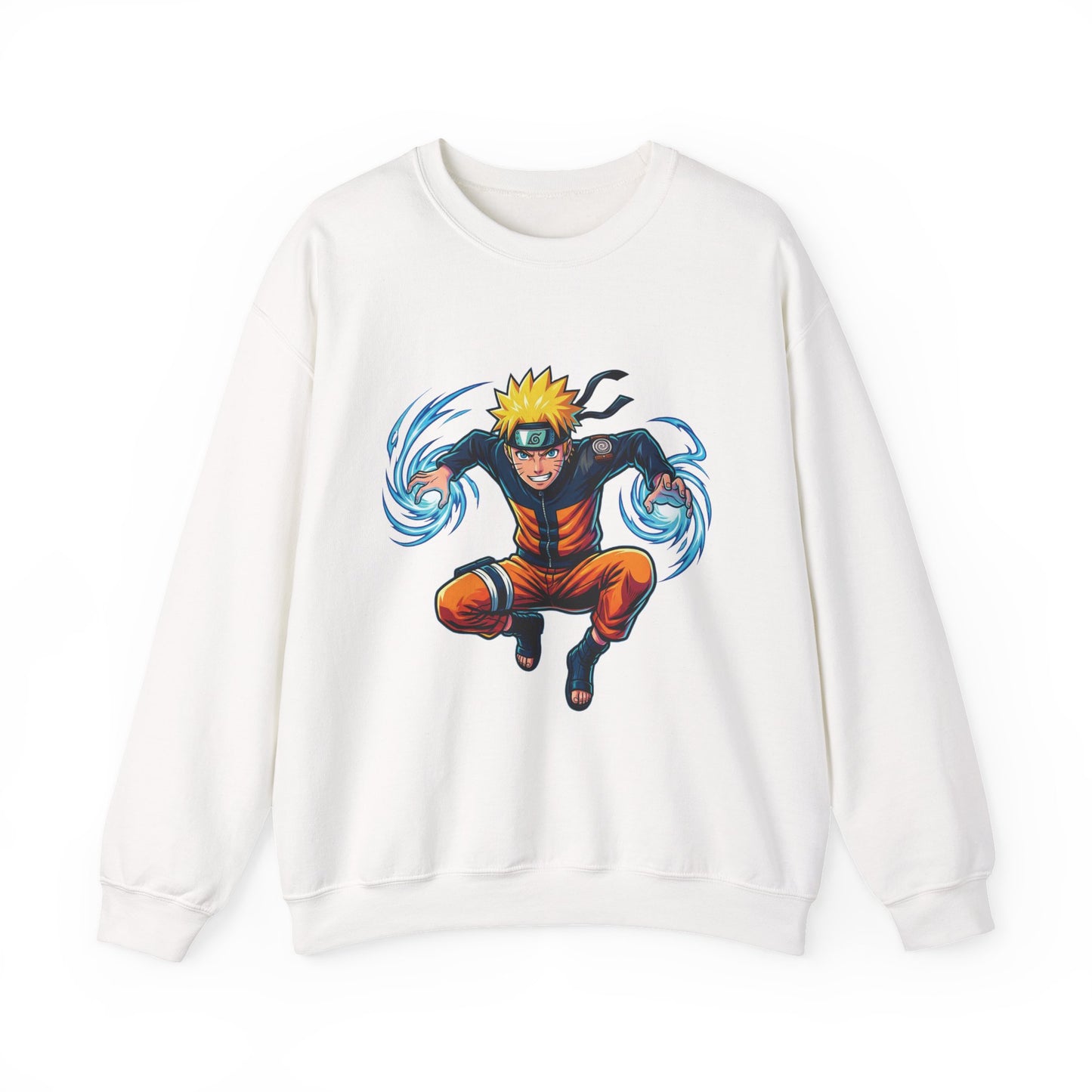 Anime-Ninja Rundhals-Sweatshirt — Naruto Rasengan Grafik