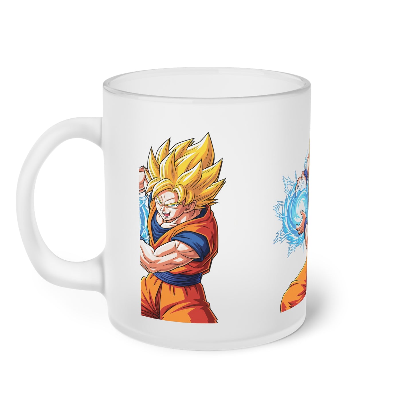 Milchglas-Tasse — Anime Super-Saiyajin Energiestrahl Kaffeetasse