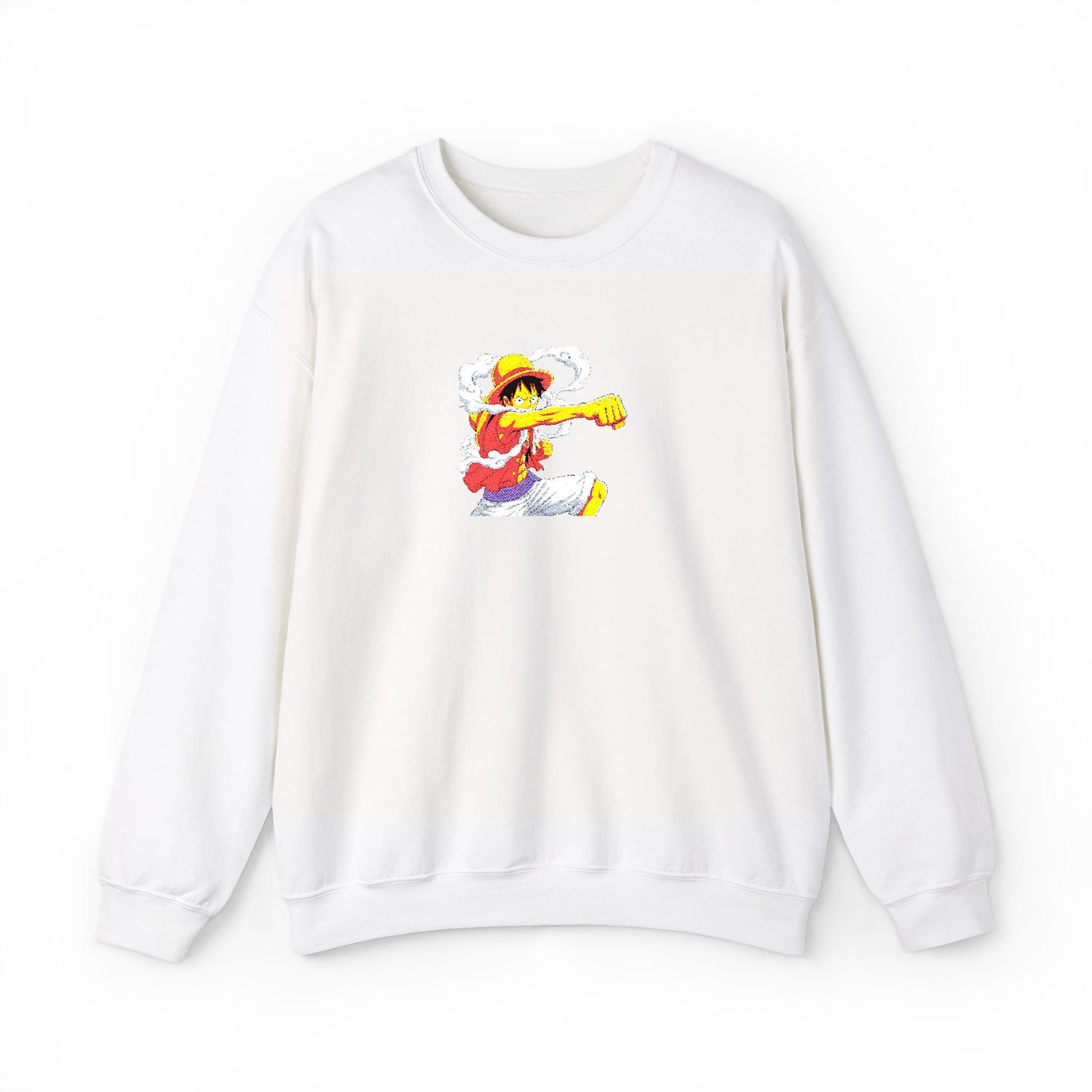 Rundhals-Sweatshirt — Buntes Aquarell-Surfer Grafik