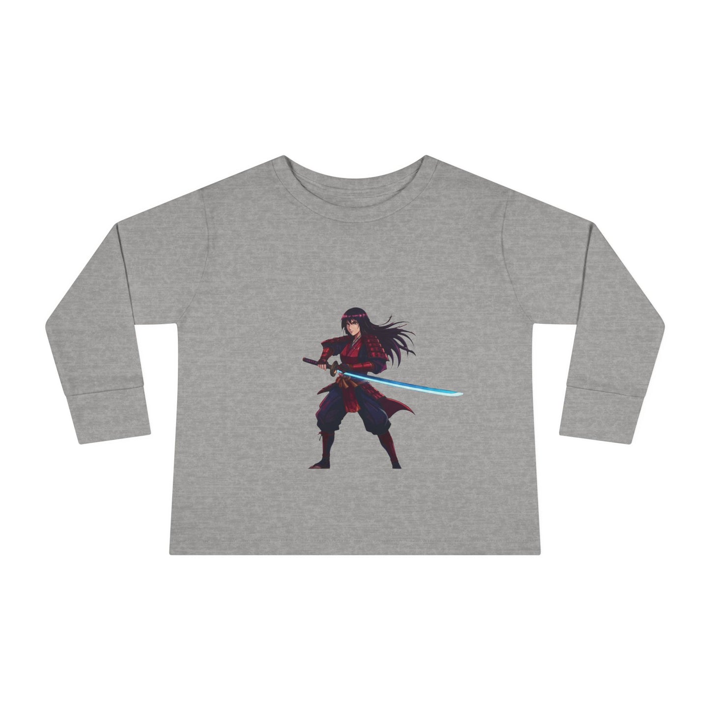 WYZ Ninja Kleinkind Langarmshirt — Samurai-Schwert Grafik