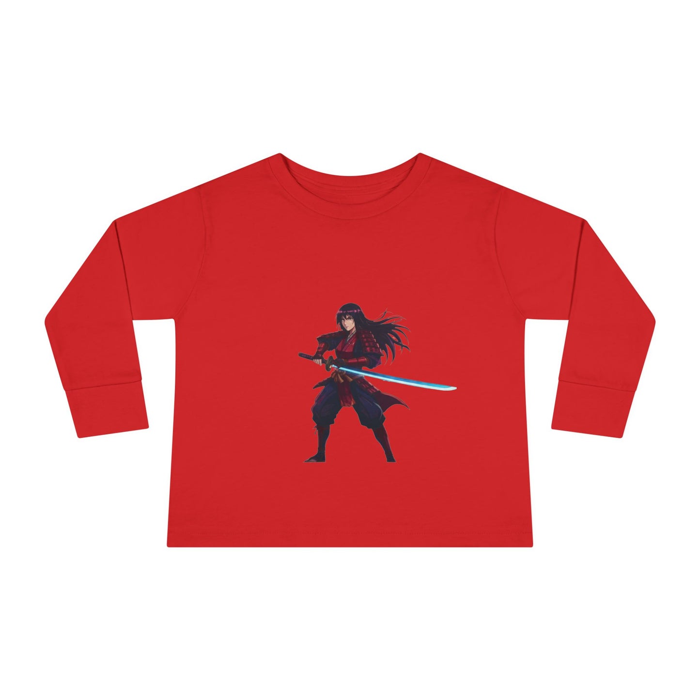 WYZ Ninja Kleinkind Langarmshirt — Samurai-Schwert Grafik