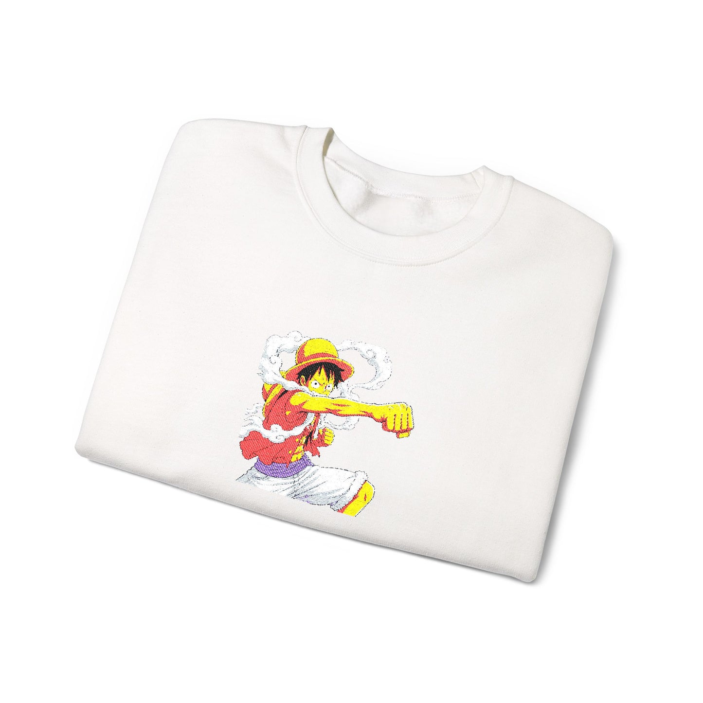 Rundhals-Sweatshirt — Buntes Aquarell-Surfer Grafik