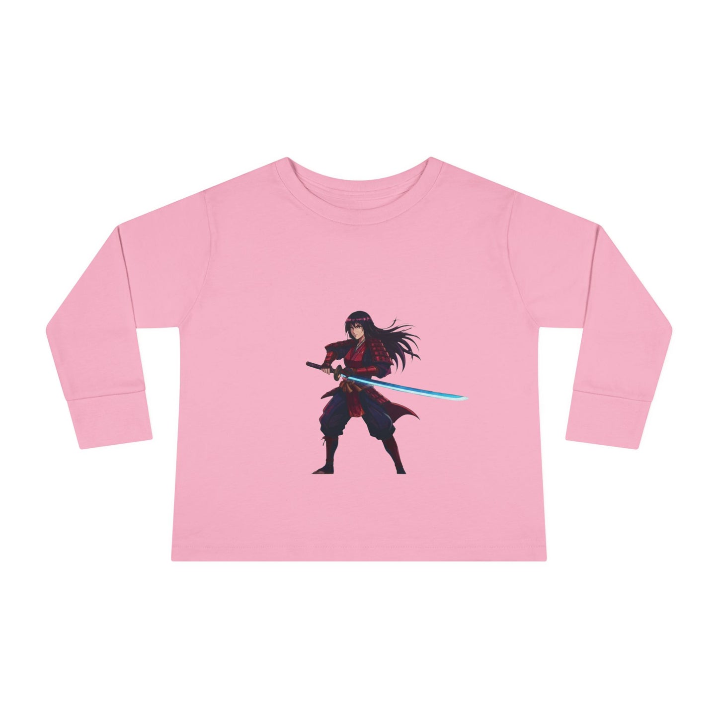 WYZ Ninja Kleinkind Langarmshirt — Samurai-Schwert Grafik